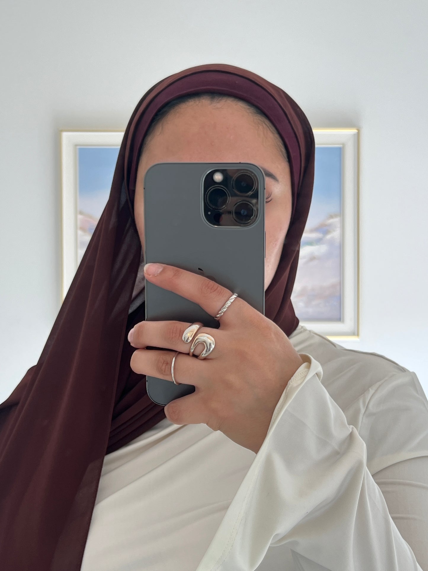 Premium Chiffon Hijab + Matching Under Cap