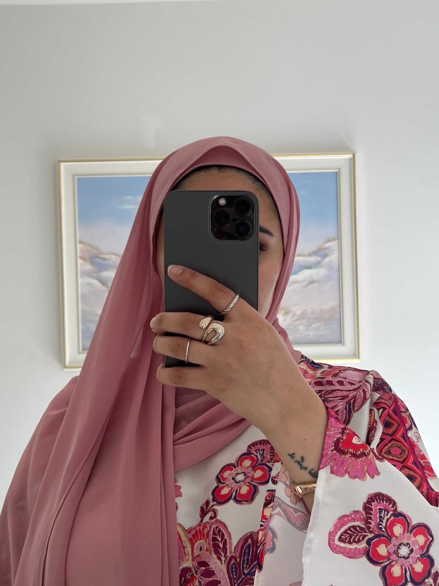 Premium Chiffon Hijab + Matching Under Cap