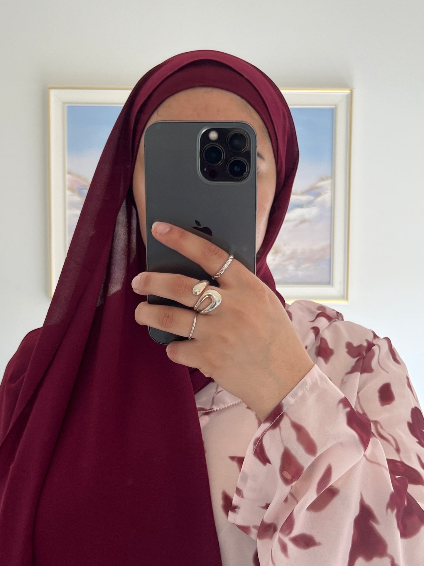 Premium Chiffon Hijab + Matching Under Cap