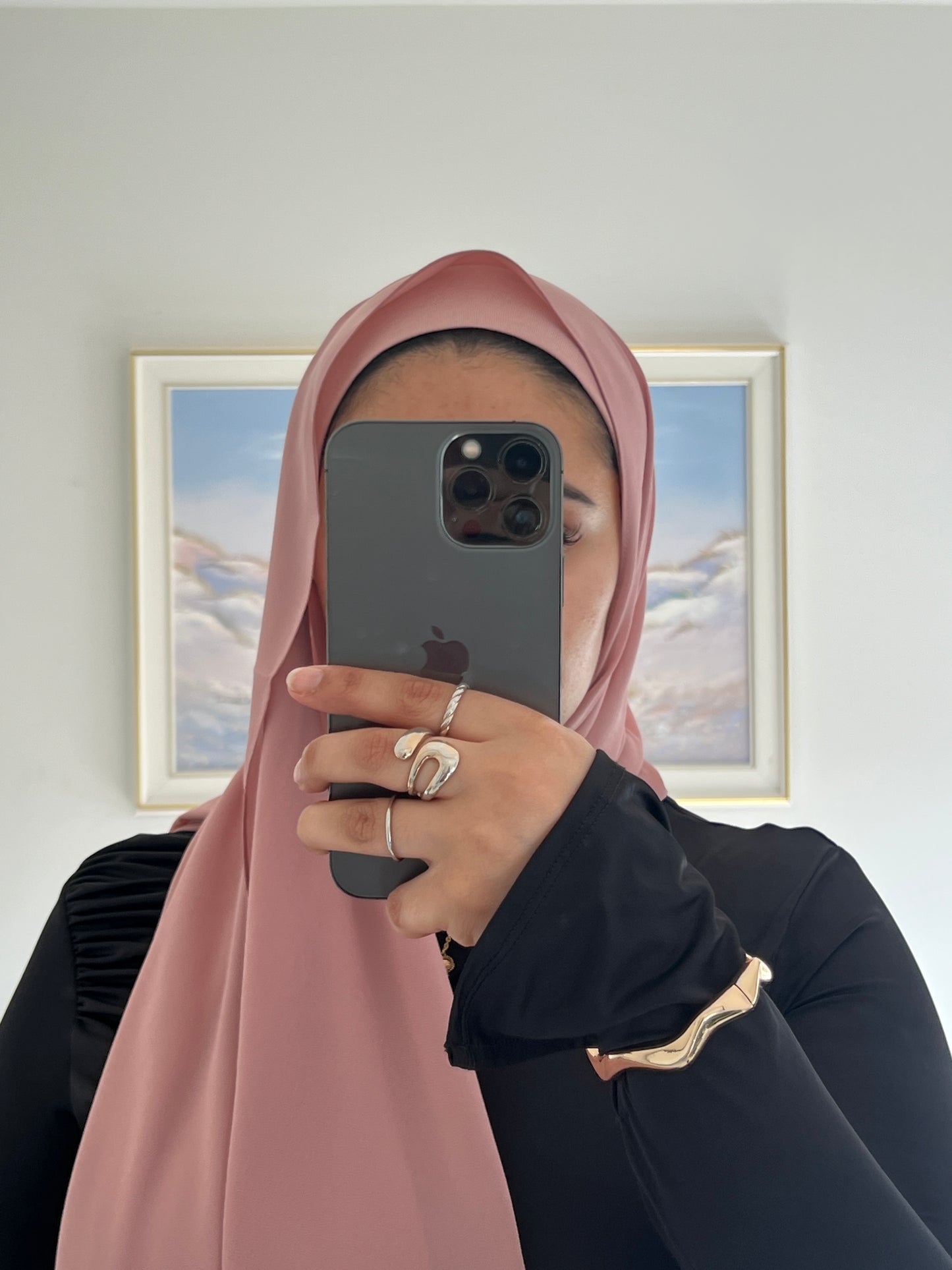 Premium Chiffon Hijab + Matching Under Cap