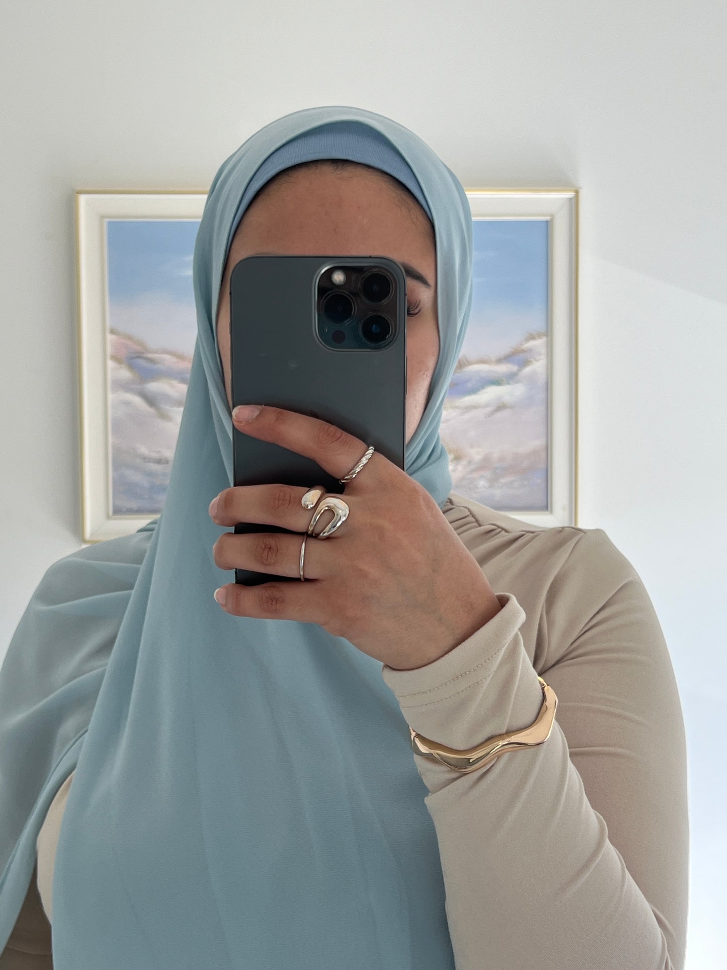 Premium Chiffon Hijab + Matching Under Cap