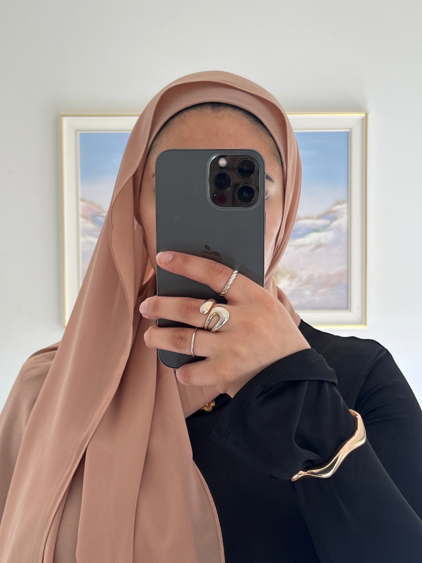 Premium Chiffon Hijab + Matching Under Cap
