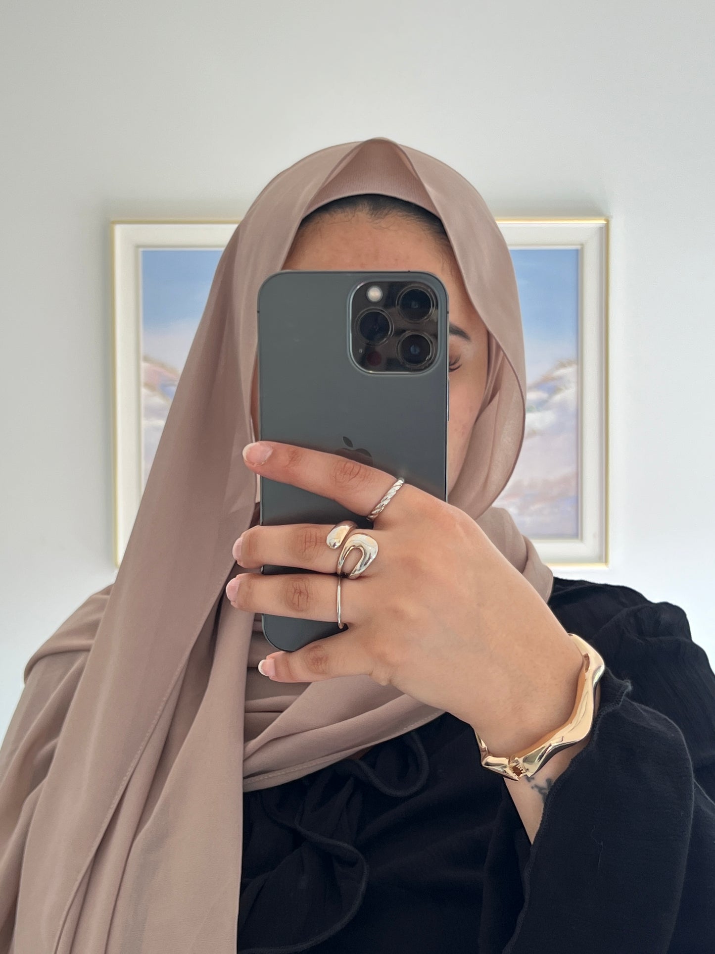 Premium Chiffon Hijab + Matching Under Cap