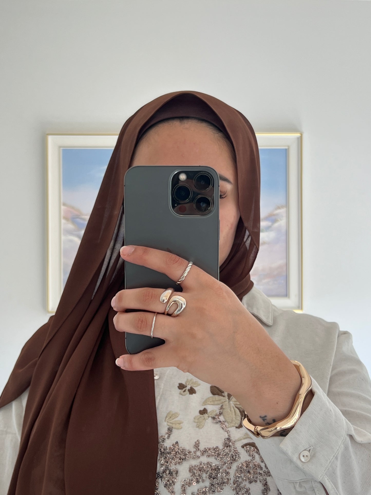 Premium Chiffon Hijab + Matching Under Cap