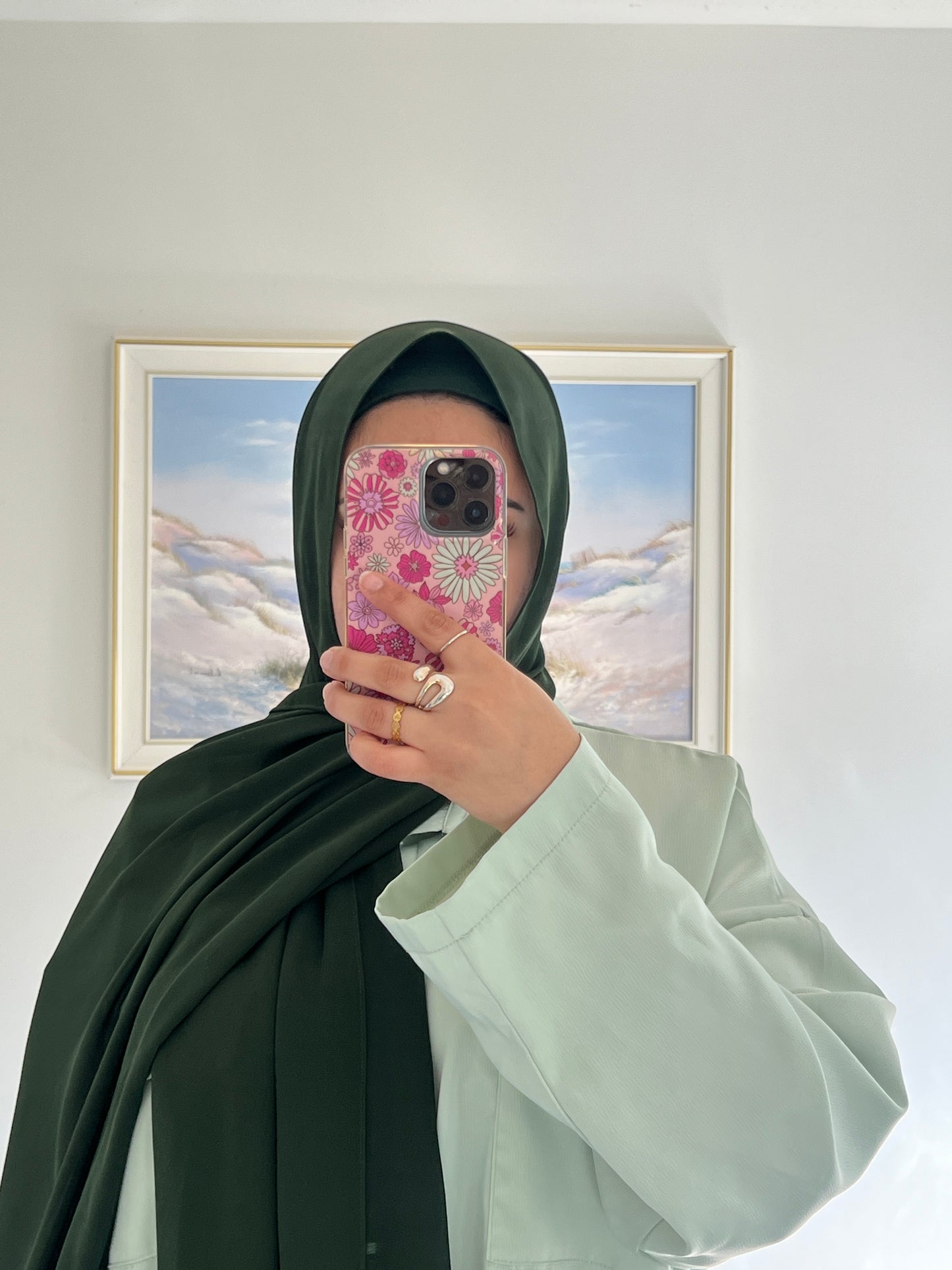 Premium Chiffon Hijab + Matching Under Cap