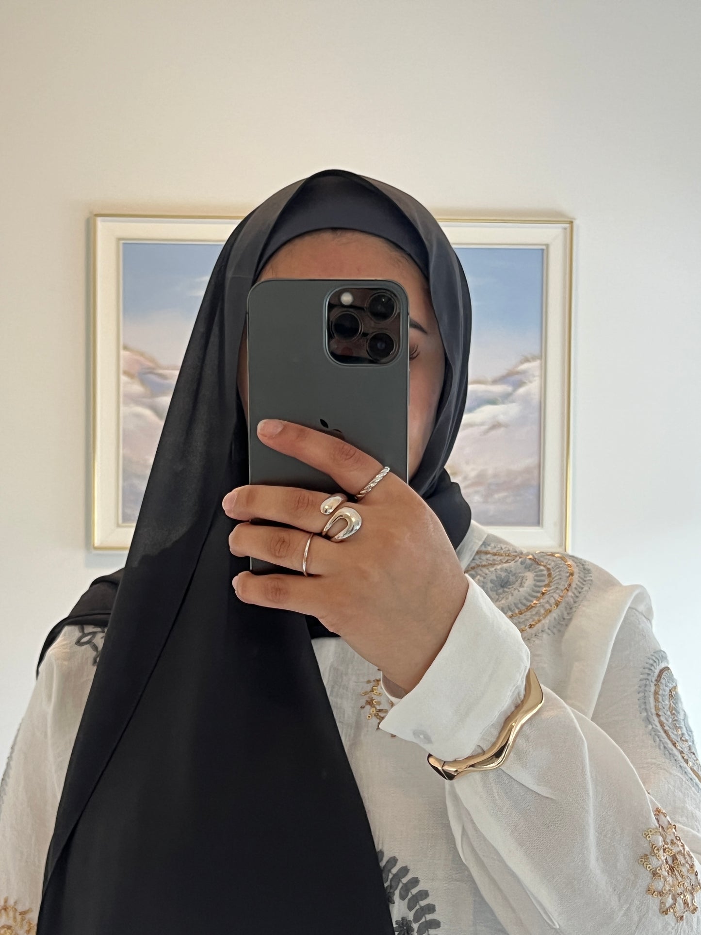 Premium Chiffon Hijab + Matching Under Cap